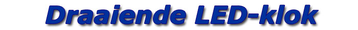 draaiende LED-klok