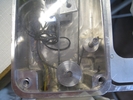Robot including plastic look-through casing