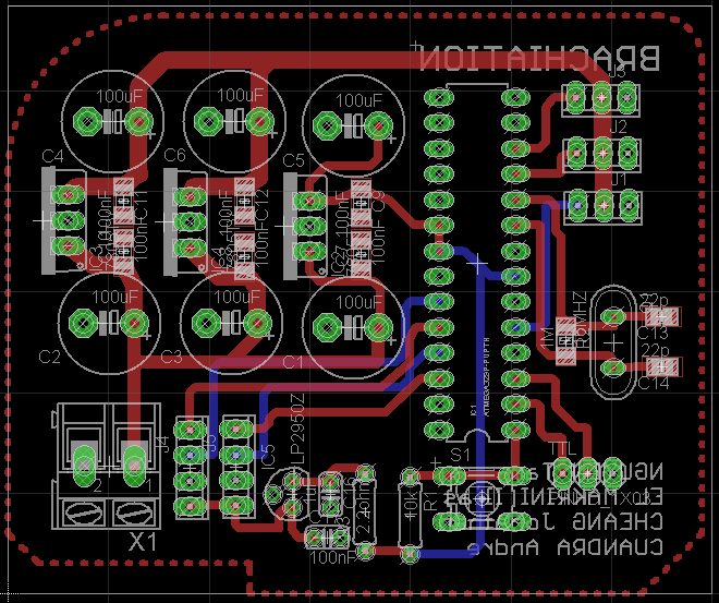 main PCB layout